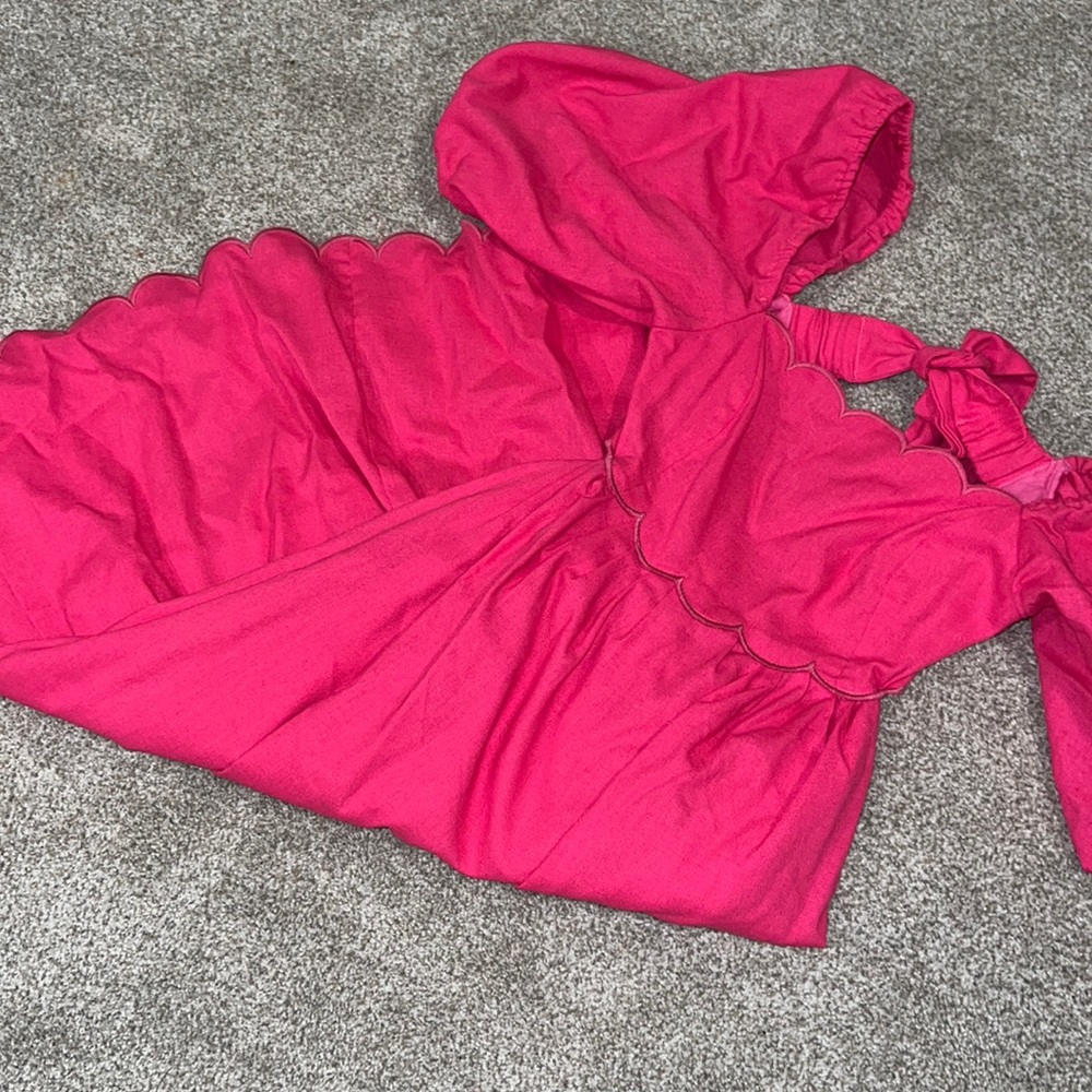 Pink cut out dress